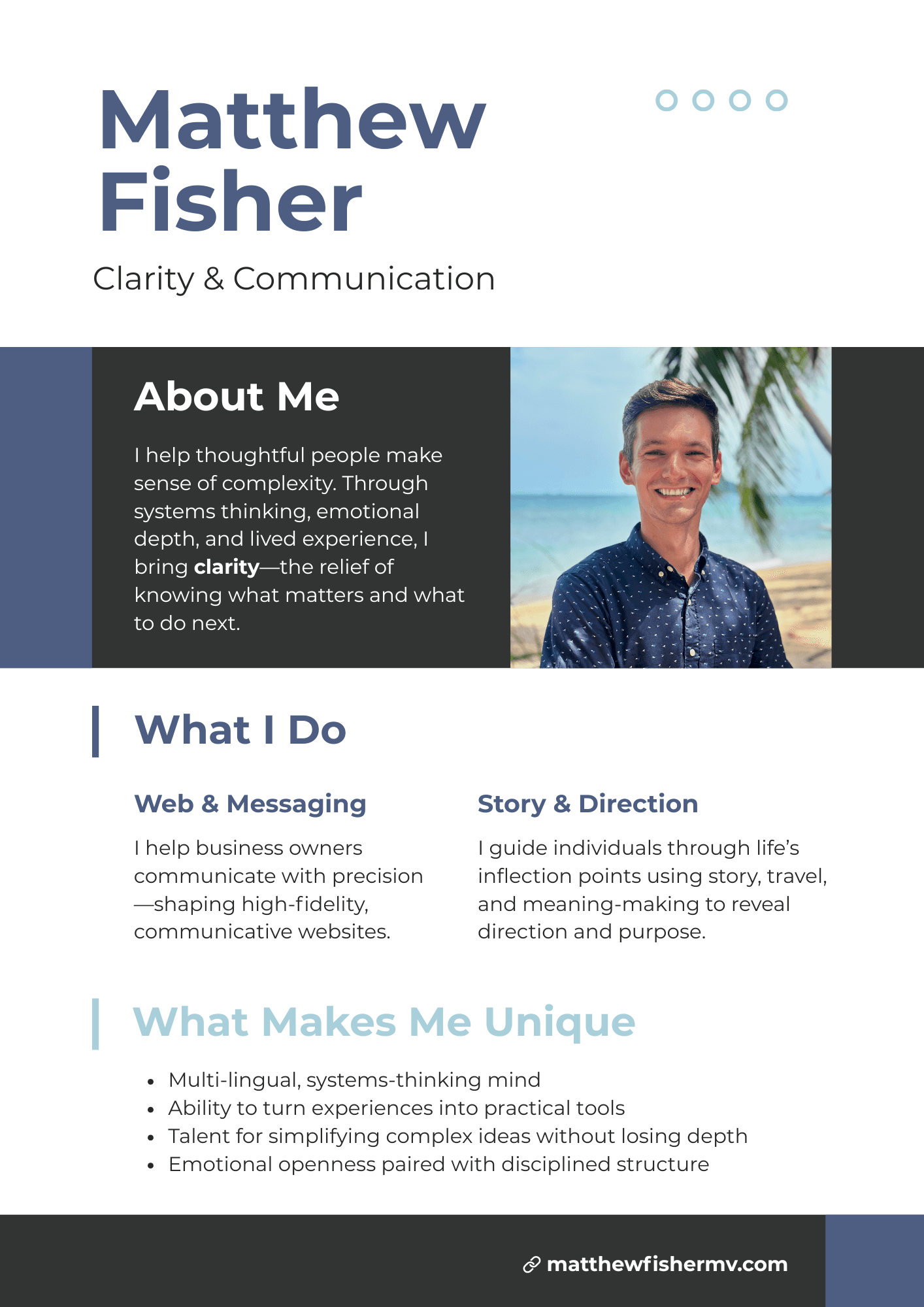 Matthew Fisher's personal brand