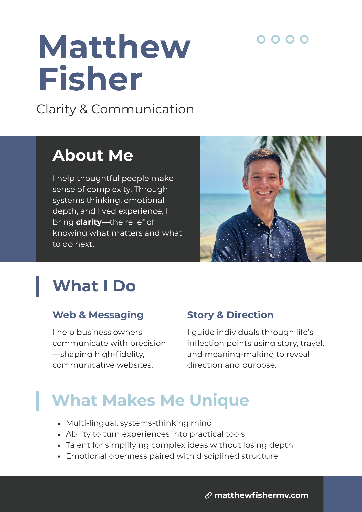 Matthew Fisher's personal brand